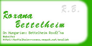 roxana bettelheim business card
